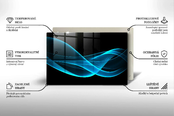 Worktop saver Blue abstraction