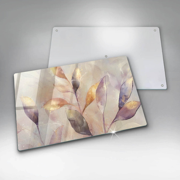 Worktop saver Painted boho leaves