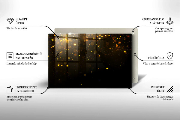 Worktop saver Golden glitter