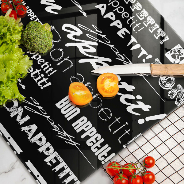 Worktop saver Kitchen text Bon Appetit