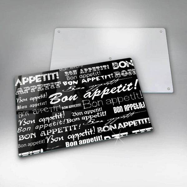 Worktop saver Kitchen text Bon Appetit