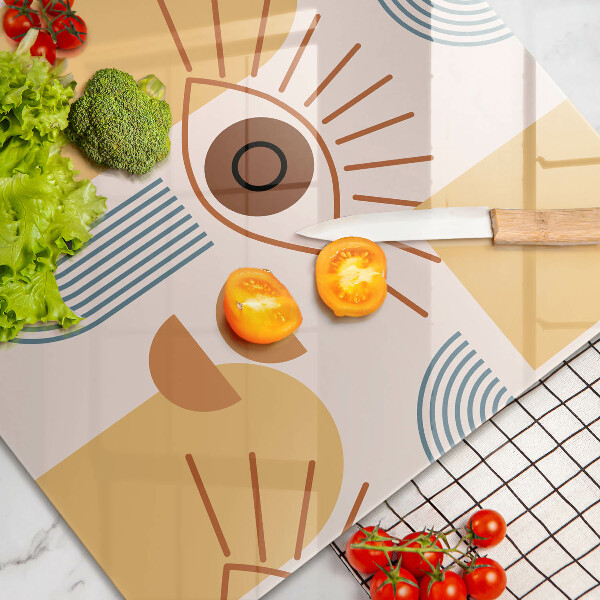 Worktop saver Boho pattern eyes
