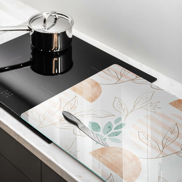 Worktop saver Boho pattern leaves