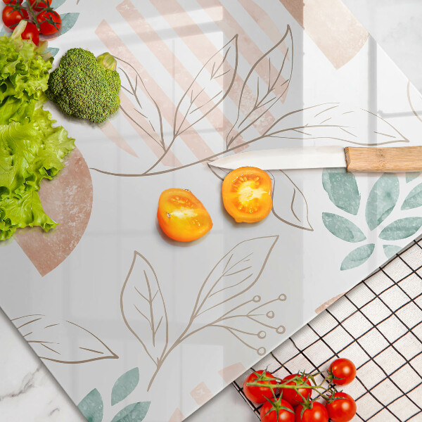 Worktop saver Boho pattern leaves