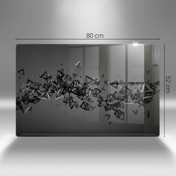 Induction hob protector Abstraction 3D shapes