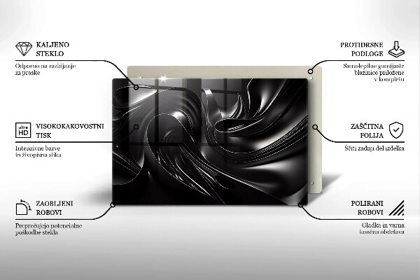 Work surface savers Black mass abstraction