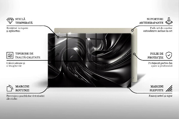 Work surface savers Black mass abstraction