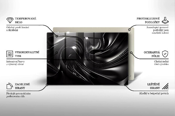 Work surface savers Black mass abstraction