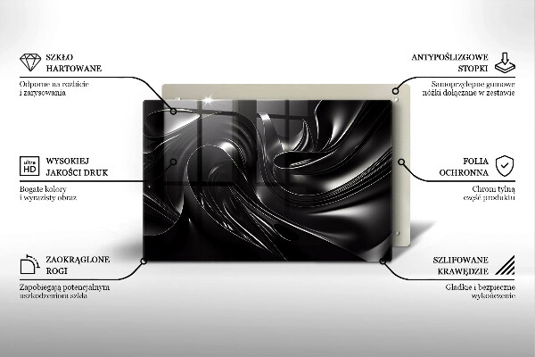 Work surface savers Black mass abstraction