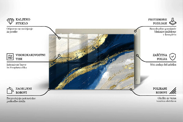 Work surface savers Texture with gold