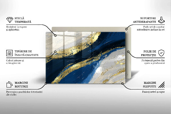 Work surface savers Texture with gold