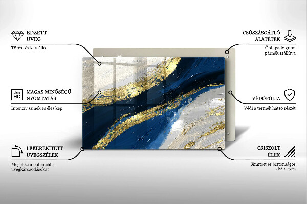 Work surface savers Texture with gold