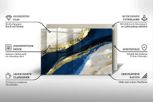 Work surface savers Texture with gold