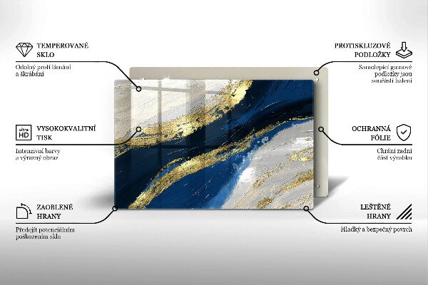 Work surface savers Texture with gold