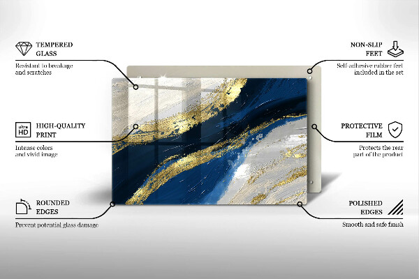 Work surface savers Texture with gold