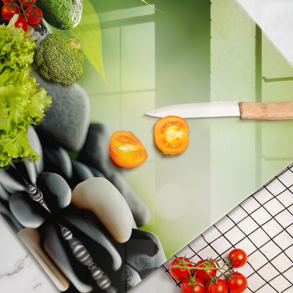 Work surface savers Zen bamboo stones