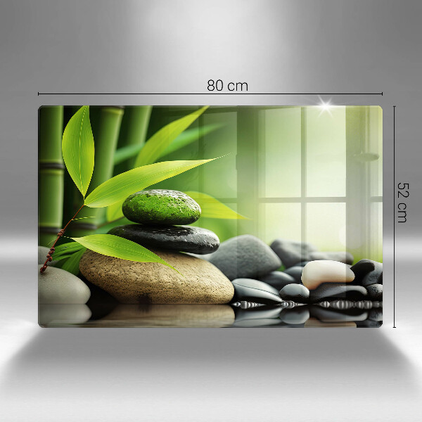 Work surface savers Zen bamboo stones