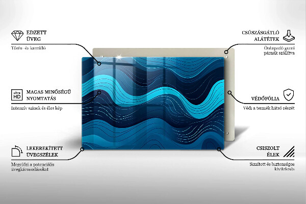 Work surface savers Abstract waves