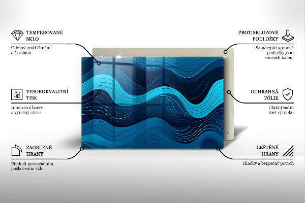 Work surface savers Abstract waves