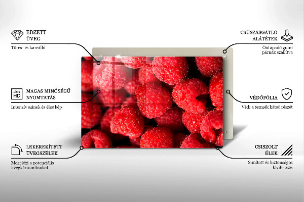 Work surface savers Raspberry fruit