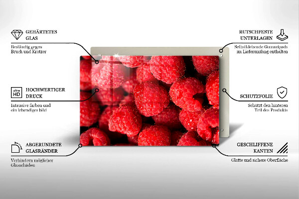 Work surface savers Raspberry fruit