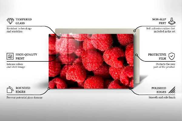 Work surface savers Raspberry fruit