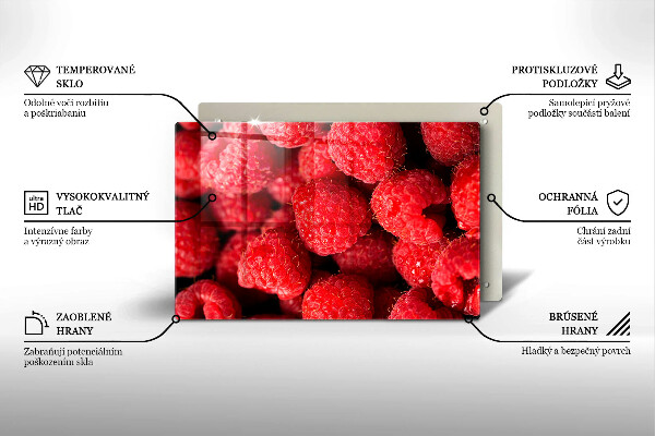 Work surface savers Raspberry fruit
