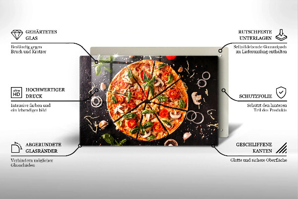 Kitchen worktop saver Pizza with mushrooms