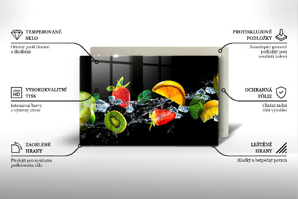 Kitchen worktop saver Fruits in water