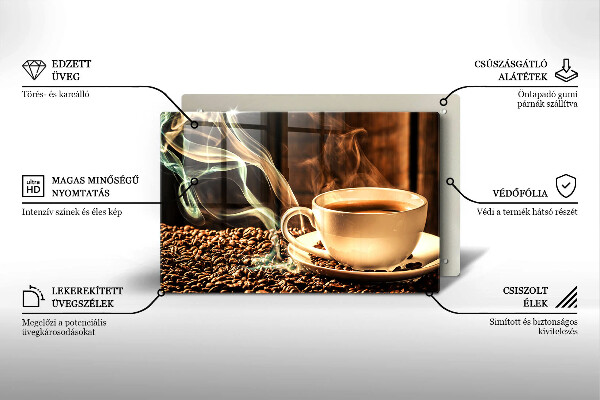 Kitchen worktop saver Cup and coffee beans