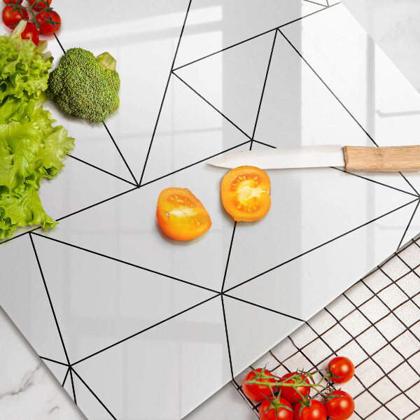 Kitchen worktop saver White triangles