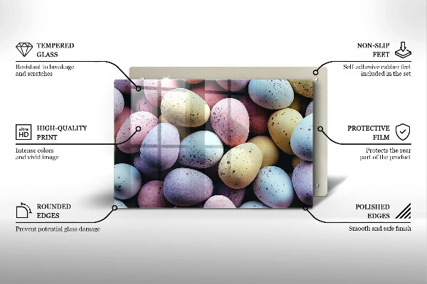 Kitchen worktop saver Easter eggs