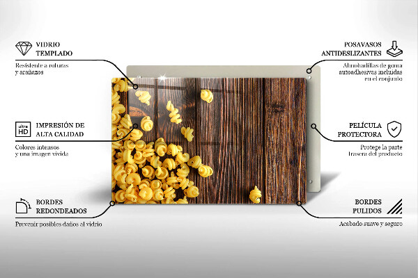 Kitchen worktop saver Pasta on a table