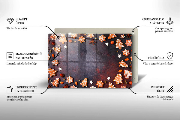 Kitchen worktop saver Gingerbread Christmas