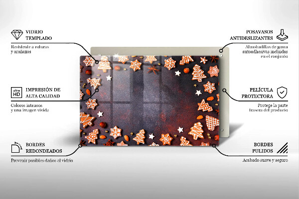 Kitchen worktop saver Gingerbread Christmas