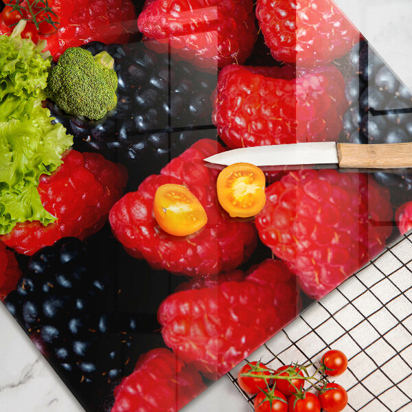 Kitchen worktop saver Raspberries and blackberries