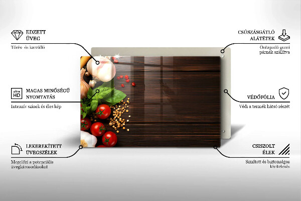 Kitchen worktop saver Vegetables on the table