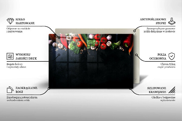 Kitchen worktop saver Colorful vegetables