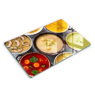 Kitchen worktop saver Colorful soups