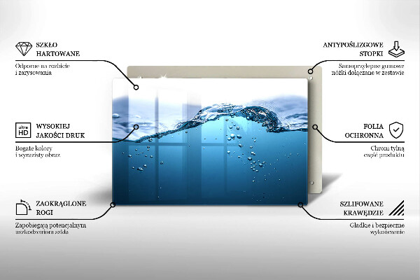 Worktop saver Blue water