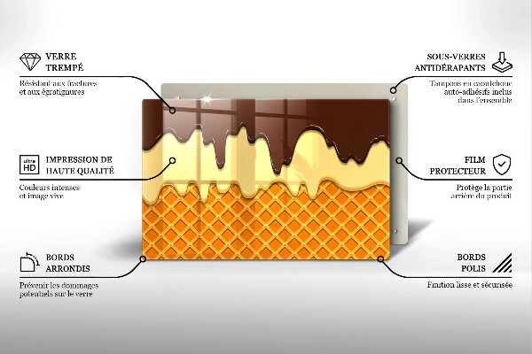 Worktop saver Illustration of ice cream