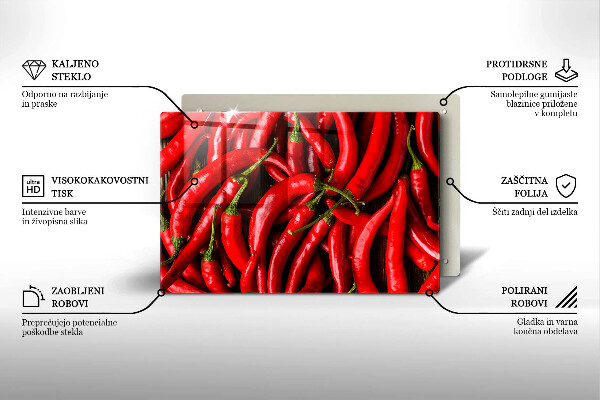 Work surface savers Hot chili peppers