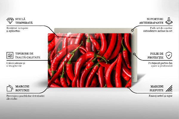 Work surface savers Hot chili peppers
