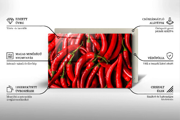 Work surface savers Hot chili peppers