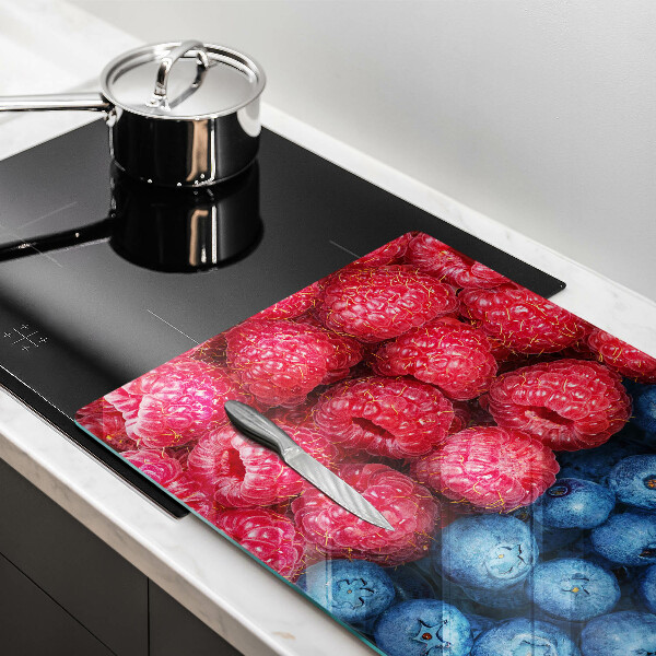 Work surface savers Fruit of raspberry and blueberries