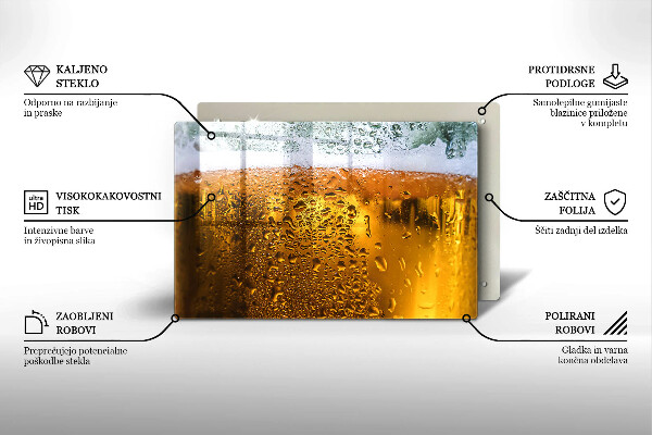 Work surface savers Wet glass of beer