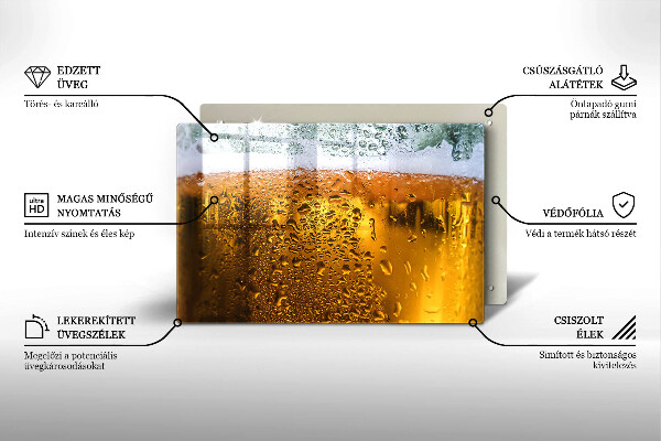 Work surface savers Wet glass of beer