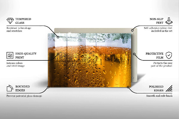 Work surface savers Wet glass of beer
