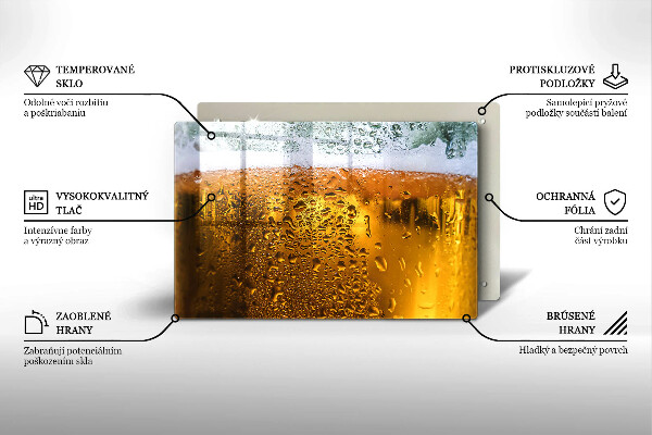 Work surface savers Wet glass of beer