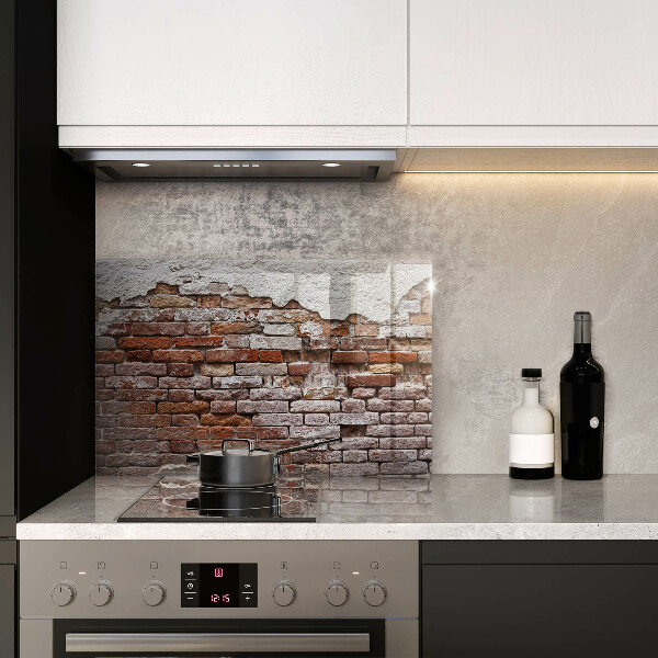 Worktop saver Old wall of brick and concrete